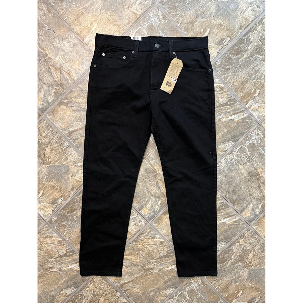 Levi's 502 Taper Jeans Mens 32x30 Black NEW Advanced Stretch Denim